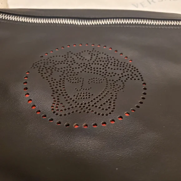 Brand new Versace leather clutch wrislet